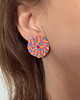 kolczyki soutache Kolczyki lollipop ze sznurka 
