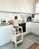 meble do pokoju dziecka Kitchen Helper Pomocnik kuchenny regulowany Biały