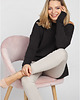 swetry damskie  Dzianinowa bluza, SWE169 czarny MKM