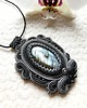 wisiory "Flùr Airgid" Amulet z Labradorytem