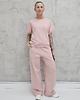 komplety damskie Chiara oversizowy komplet bezrękawnik i spodnie wide leg Powder Pink