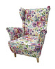 fotele Fotel uszak Flower White do salonu sypialni