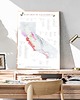 plakaty WINO Kalifornia regiony winiarskie plakat mapa