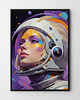 plakaty Dziewczyna astronautka - plakat/ilustracja