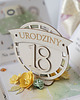 kartki scrapbooking 18 urodziny, exploding box, kartka 3d osiemnastka