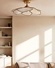 lampy wiszące Lampa sufitowa, beżowo-kremowa, Benavid Ø75 cm