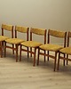 krzesła Komplet sześciu krzeseł tekowych, duński design, lata 70, produkcja: Dania