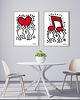 plakaty 2 PLAKATY dekoracyjne pop art  Keith Haring grafiki