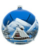 bombki Bombka okrągła Zimowy Pejzaż: niebieska