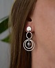 kolczyki wire wrapping Kolczyki sztyfty koła labradoryt  kółka stal chirurgiczna