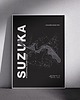 plakaty Plakat Tory wyścigowe - Suzuka