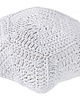 pufy do siedzenia Pufa Cosy Octan knitted biała 70cm dziergana