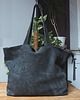 torby na ramię Grafitowa  skórzana torba
