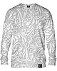 bluzy męskie Bluza Bez Kaptura Męska DR.CROW White Paisley