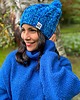 czapki damskie Czapka Handmade Smile Błękity
