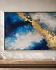 obrazy SUMMER BREEZE  Ręcznie malowany obraz ze złotem 70x100 cm