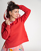 bluza z kapturem damska Bluza z kapturem - Cranberry