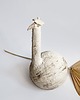 figurki i rzeźby Rzeźba Ceramiczna Struś w berecie