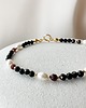 bransoletki z kamieni naturalnych Bransoletka  Gloria Pearl Granat Czarny Turmalin perła naturalna