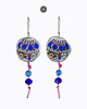 kolczyki z kamieniami Kolczyki Cobalt Mandala z jadeitem - długie