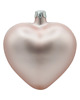 ozdoby choinkowe Bombka choinkowa: Serce matowe: pudrowy róż