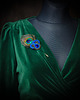 broszki Peacock Eye- broszka soutache