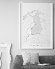 grafiki i ilustracje Finlandia - mapa Finlandii - plakat