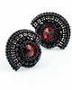 kolczyki swarovski Kolczyki Swarovski Wachlarze red&black