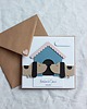 kartki scrapbooking Jamniczki. Kartka ślubna z pieskami