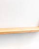 półki Loftowa półka dębowa z czarnymi podpórkami 70x20 cm