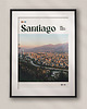 plakaty Minimalistyczny plakat Santiago Chile