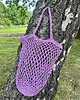 torby na ramię Torebka siatka typu shopper bag fioletowa