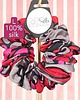 gumki do włosów L średnia gumka do włosów jedwab naturalny scrunchie różowa szara