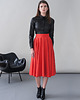 spódnice midi Spódnca z koła czerwona
