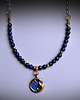 wisiory BLUE MOON/Lapis lazuli i stal chirurgiczna /UNIKAT
