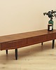 komody Sideboard tekowy z szufladami, Dania, lata 70.