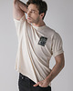 t-shirty męskie T-shirt z obrazem, beżowy