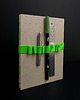notatniki i albumy Notes  w kropki z gumką-piórnikiem Fluo Green