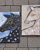 obrazy Zestaw dwóch obrazów 40x30 cm - konik Vincent i Olaf