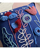 poduszki plecione Poduszka kwiaty punch needle boho natural