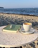 stoliki kawowe Stolik kawowy z muszlami morskimi 50cm