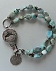 bransoletki wire wrapping -larimar-