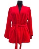 bluzki kimonowe damskie Kimono SUNSET RED len + wiskoza