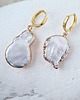 kolczyki pozłacane PEARL DROPS- złote kolczyki z perłami