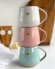 kubki 3 x Kubek ceramiczny z sercem - Kolorowe serca