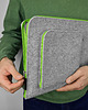 etui na laptopa ETUI NA LAPTOPA filcowe zielony zamek