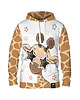bluza z kapturem damska Damska Bluza z kapturem DR.CROW Cute Giraffe