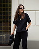 t-shirt damskie T-SHIRT NEW YORK CREW NECK black