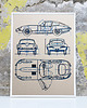 grafiki i ilustracje WYDRUK NA TEKTURZE 30X40 JAGUAR E TYPE