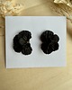 kolczyki z masy plastycznej Kolczyki Black Petals